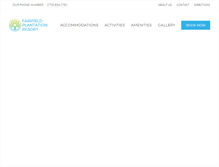 Tablet Screenshot of fairfieldplantationresort.com